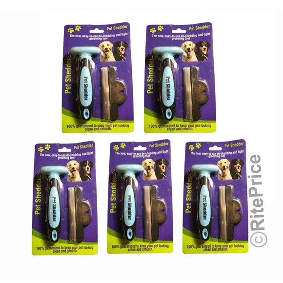 Pet Shedder The Easy To Use De Shedding and Light Grooming Tool (5 Pack) - New - Picture 2 of 10